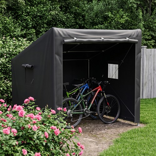 Garden storage shed bike - garden,