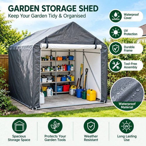 Garden storage shelter - garden, bike